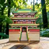 Imán de Refrigerador de Madera de Shenyang Imán de Viaje Conmemorativo Plaza de la Ciudad Prohibida de Shenyang Registro Edificio Regalos Culturales y Creativos Listos para la Venta