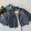 Chaqueta Mabao para Niños 2026 Otoño Nueva Estilo Coreano Chaqueta de Cuadros de Dibujos Animados para Niños Atuendo de Primavera Moderno para Niños