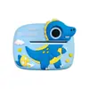 Cámara Digital Mini para Niños con Impresión de Fotos tipo Polaroid, Alta Definición, Doble Ángulo, Dinosaurio, Nuevo, Transfronterizo, 2400W, Linda