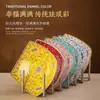 Prato Quadrado de Cerâmica Esmaltada com Cantos Arredondados Jingdezhen Estilo Chinês Novo de Alta Qualidade Prato de Cerâmica para Uso Doméstico Prato de Osso Porcelana Prato para Comida Ocidental