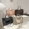 Bolso Tote Estampado de Gran Capacidad Estilo Francés de Nicho para Mujer 2025 Invierno Nuevo de Moda Bolso de Hombro para Compras