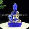 Antigo esmalte Buda Buda estátua decoração Templo Buda Salão adoração esmalte luz Buda pintura ouro Buda estátua artesanato