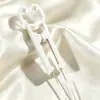 Llavero Hecho a Mano DIY con Anillas Abiertas de Macarrón, Anillas de Resorte y Accesorios de Rompecabezas de Cuentas