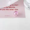 Chen Ming Acrílico Transparente Bolha Furo Reto Contas Redondas Contas Coloridas Chaveiro DIY Acessórios de Cabelo com Contas Cartão 19mm