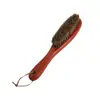 Cepillo para ropa de crin de caballo mango largo bolsa para ropa sofá cama limpieza cepillo de pelo suave pulido eliminación de polvo limpieza multiaspecto cepillo para zapatos