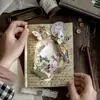 Pacote de Adesivos Poesia do Açúcar Transfronteiriço: Série Borboleta Vintage, Adesivos de Material para Decoração de Diário Borboleta Retrô, 25 Folhas em 6 Designs