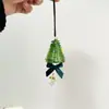 Adorno para Colgar en el Coche Árbol de Navidad Esmaltado Zibo, Colgante de Regalo de Navidad de Vidrio, Decoración para Coche, Decoración para Colgar en el Interior, Ambiente Festivo