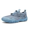 Sapatos Masculinos de Malha Verão Vazados Respiráveis Sapatos de Malha Masculinos Outdoor Lazer Esportivos Resistentes ao Desgaste Elásticos Rastreamento Sapatos Casuais