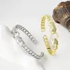 Distrito Lu Tendencia de personalidad europea y americana animal cabeza de leopardo pulsera exagerada hip-hop atmósfera de lujo dominante pulsera abierta