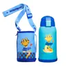Taza Oso para Niños Termo con Tres Tapas, Versión Caja de Regalo Zodiaco, Accesorios Originales, Tapa de Taza, Tapa de Bebida Directa, Boquilla de Succión, Popote, Funda para Taza