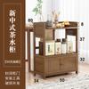 Mesa de centro, Gabinete lateral, Gabinete de almacenamiento estilo chino nuevo, Gabinete de almacenamiento de té, Sala de estar con almacenamiento de cajones, Carrito de té, Juego de té, Estante para té