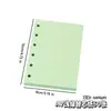 Páginas Interiores en Blanco de Colores A7, Cuaderno Portátil de Aspecto Elegante, Papel de Relleno de Hojas Sueltas, Papel Espesado para Escribir de Estudiante