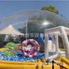 Atividades ao ar livre com piscina de bolinhas adereços de parque grande Castelo infantil castelo transparente ao ar livre escorregador de bolo pula-pula