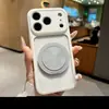 Adequado para iPhone 18 Pro Max, capa de celular com suporte magnético e janela grande, capa protetora anti-queda de cobertura total Apple 17
