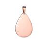 Etiqueta de acero de titanio y metal, colgante de gota de acero inoxidable, letras DIY, accesorios para tarjetas de gato y mascota, etiqueta para perro, directa de fábrica