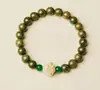 Pulsera de Sándalo Verde, Pulsera de Madera de Sándalo Natural, Artículo Cultural con Múltiples Cuentas, Regalo para Atracciones Turísticas, Mayoreo