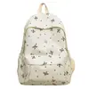 Mochila con Estampado Floral Fresco para Mujer Estudiante de Secundaria Universidad Estilo Academia Mori Girl Bolso de Hombro Mochila de Viaje Casual para Mujer
