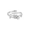 Anillo de plata de ley S925 con incrustaciones de circonita, nuevo diseño de nicho personalizado, ligero, de lujo, de alta sensación, para mujer.