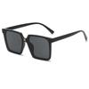 Gafas de Sol Cuadradas de Moda Estilo Callejero, Gafas Planas, Gafas de Sol de Marco Grande con Letra H para Playa, Protección UV Simple