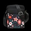 Bolso Pequeño para Mujer Simple y de Moda Mochila Cruzada de Hombro para Personas de Mediana Edad y Mayores Bolso de Mano con Llavero de Flor para Teléfono Móvil Bolso de Mujer