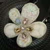 Acessórios de Flor de Sapato de Cristal Resistentes Estilo Coreano com Lantejoulas Bordadas, Franjas de Cristal Exquisite de Estilo Leve de Luxo