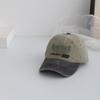 Gorra Infantil Rojo de Internet Mismo Estilo Vintage Lavada Vieja Gorra de Béisbol Bordada con Letras de Moda Hip Hop Sombrero para el Sol de Bebé
