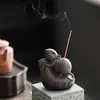 Bandeja Cerámica Creativa para Portainciensos con Diseño de Ratón de la Suerte para Uso Doméstico Suministros Budistas