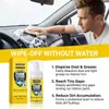 El spray limpiador de espuma multiusos para interiores de coche JAKEHOE disuelve el polvo y las manchas de grasa del tablero, los asientos y el revestimiento del techo.