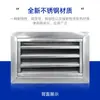 Venezianas de ventilação à prova de chuva de aço inoxidável 304 Grelha de aço inoxidável à prova de chuva para parede externa Saída de ar para ar condicionado de aço inoxidável