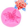 Flor Lila Hortensia Molde de Silicona para Fondant DIY Molde para Hornear Pastel de Chocolate