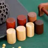 Botellas de Vidrio para Perfume al por Mayor de Fábrica Personalizadas con Tapas de Madera de 13/15 mm, Botellas Vacías Universales para Reenvasado, Tapas de Botella Transparentes