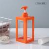 Frasco Dispenser de Loção de Grande Capacidade, Gel de Banho, Higienizador de Mãos, Frasco Quadrado Transparente Vazio Tipo Prensa, Frasco Pequeno para Banheiro, Transfronteiriço