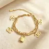 Pulsera de doble cadena de acero de titanio de moda transfronteriza europea y americana para mujer, simple y versátil, estilo ins, a la moda, lujo ligero, pulsera personalizada
