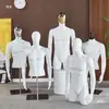 Modelo Masculino de Meio Corpo com Pernas Loja de Roupas Balcão Display Placa de Display para Vitrine Design Plástico Pintura Preto e Vermelho Tipo Mannequin