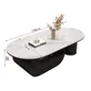 Mesa de centro de madeira maciça estilo vintage, design retrô, simples e elegante, adequada para salas de estar pequenas, modelo novo com toque de alta qualidade