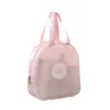 Bolsa Portátil de Armazenamento para Viagem com Rede, Bolsa de Mão Feminina, Necessaire Semi-Transparente, Necessaire de Maquiagem, Necessaire com Separação para Seco e Molhado