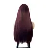 Peluca de Comercio Exterior para Mujer Cabello Largo Lacio con Flequillo de Raya Media Fibra Química Mecanismo Cubierta Completa para la Cabeza Cabello Largo Negro Soporte para Cabello Extranjero