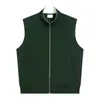 Colete de Algodão Espesso Tendência Retrô Outono e Inverno 380g Moda Casual Elegante para Homens Atividade de Grupo Corporativo Roupa de Trabalho Estampada com Logo