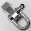 Pulseira de paracord, pulseira de sobrevivência, fivela de metal, fivela de ferradura em liga de zinco galvanizado, fivelas em forma de U e O, acessórios de joias para atacado
