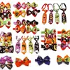 Pajaritas de Halloween para Mascotas Transfronterizas, Lazos, Cascabeles de Calabaza y Fantasma, Flores de Cabeza para Perros y Gatos, Stock Listo de Fábrica