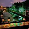Iluminação solar externa grade de cerca paisagismo luzes de amarração à prova d'água pátio solar luzes de rua decorativas de ambiente