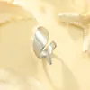 Moda Europeia e Americana Anel Exagerado de Aço Inoxidável para Mulheres Ouro 18K Simples Estilo Ins Anel de Design de Ponta Joias Atacado