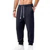 Calça Jogger Jacquard Pesada Masculina para 2026, com Cintura Elástica e Cordão, Bolsos Grandes para Esportes