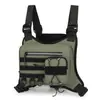 Colete Tático Esportivo Multifuncional para Corrida ao Ar Livre para Homens, Adequado para Caminhada e Montanhismo, Apresentando Design de Bolsa no Peito, Respirabilidade e Propriedades Impermeáveis