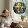 Pingentes de vidro coloridos de veado transfronteiriços decorações de vidro para casa decorações de janela apanhadores de sol para jardim