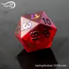 Dungeons and Dragons Dado 7 Peças conjunto Colorido Revestimento Explosão Fosco Granate Vermelho DND RPG Dado de Cristal