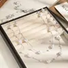 Colar de Pérolas Estreladas de Novo Estilo com Design Único, Corrente de Clavícula Ajustável para Mulheres, Corrente de Pescoço Simples Versátil, Corrente para Suéter