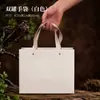 Borda de Caixa Bolsa de Chá Chá Verde Longjing Chá Preto Chá de Pedra Sacola de Papel Espessada Dahongpao Embalagem de Ponto Bolsa de Presente