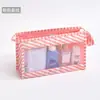Bolsa de Cosméticos Estilo K con Logo Personalizable Amazon Fabricantes Venta al por Mayor Bolsa de Lavado de Cuadros de Sarga Bolsa de Cosméticos Portátil