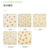 Algodão crepe de camada dupla flor grande impresso gaze fresca outono e inverno roupas infantis bebê babador romper tecido